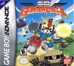 SD Gundam Force box art for GameBoy Advance